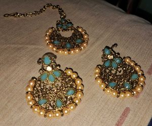 Beautiful Pearl &amp; Turquoise Jewellery Set