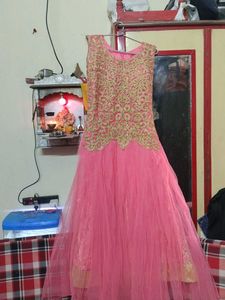 pink pretty gown for party