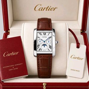Elegant Cartier Watch Leather Strap