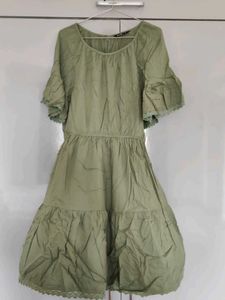 Light Green Tiered Dress
