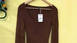 Brown Maxi Ribbed Dress (winter)