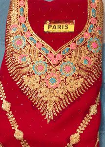 Elegant Red Embroidered Salwar Kameez Set