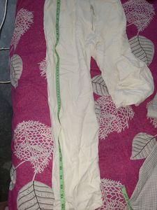 Korean Ladies Fashion White Trouser