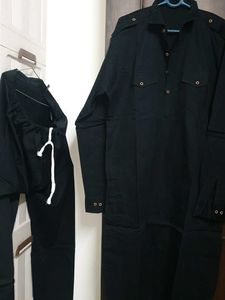 Black kurta and pants set 42 size