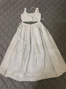 Sparkling Grey Lehenga Choli Set