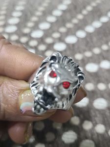 Classic Silver Tone kada &amp; trendy ring