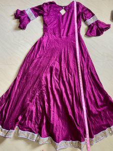 Elegant Purple Ethnic Gown