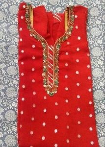 Red Polka Dot Kurta