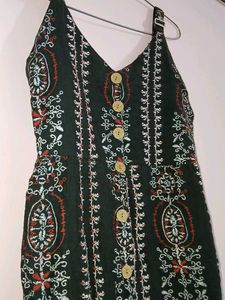 Boho Printed Strappy Maxi Dress