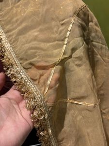 Beautiful Two Tone Brown And Maroon Hand Work