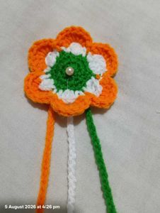 Handmade Tricolor Flower Hair Clip