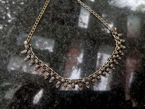 Vintage Oxidized Silver Necklace