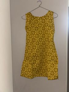 Stylish Yellow Printed Kurta