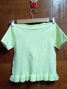 Cute Light Green crop top