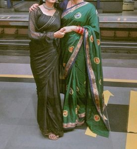 Chandeyri Green Saree😍🥻
