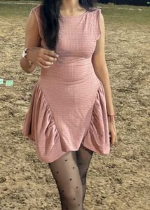backless Pink Mini y2k dress