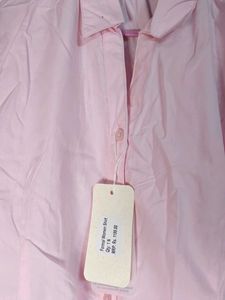 Free shipping - Women's Pink Button-Up Shirt