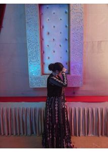Beautiful Black &amp; White Ethnic Gown