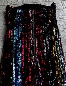 Sparkling Sequin Strapless Mini Dress