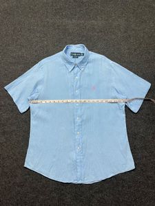 Light Blue Short Sleeve Button-Up Shirt