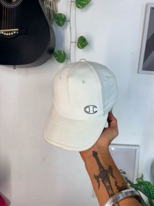 Champion White Baseball Cap