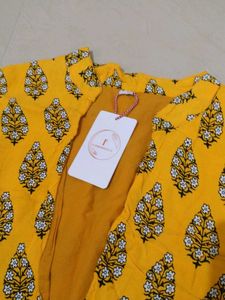 Yellow Floral Print jacket