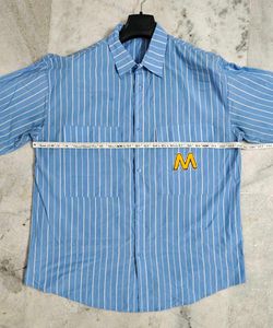 🔥Blue Striped Short Sleeve Shirt