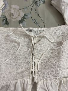 Guess White Crop Top