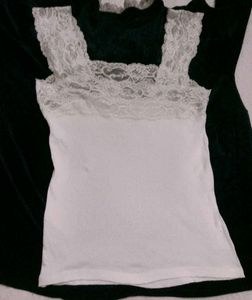 Very Beautiful Square Net Neck Camisole