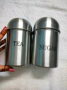 Tea And Sugar Containers Matte Finish