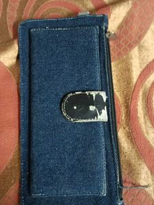 Denim Wallet Clutch