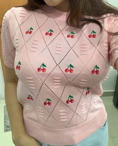 Cherry Knit Top