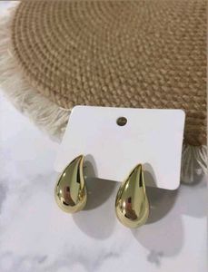 Gold Teardrop Stud Earrings | Trendy Minimalist