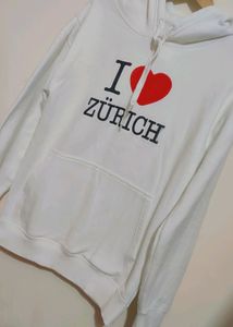 White Winter Hoodie ❤ Print For Girl Or Women