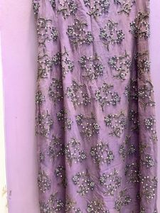 Stunning Lavender Beaded Spaghetti Strap Dress