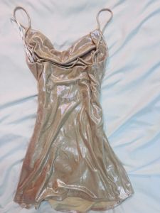 Shimmering  Gold Mini Dress