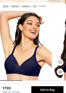 Navy Blue Wirless Bra