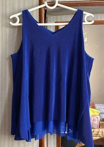 Blue Sleeveless Top