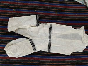 White Sleeveless Jumpsuit with Belt