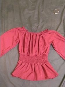 Wine Red Top For Women