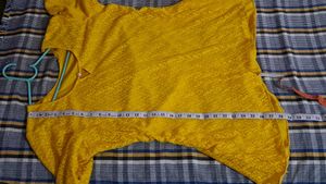 Yellow Aline peplum top