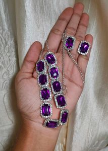 Purple Necklace Set