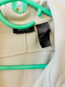 Cream Jacket With Blue Lining
