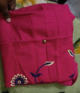 Charming Pink Embroidered Kurta