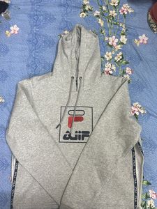 Fila side slit Grey Hoodie