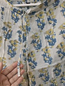 Floral Print Cotton Kurta Set