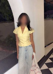 Yellow Striped Button-Up Shirt