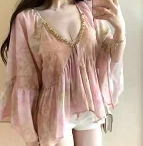 Bohemian Floral Print Blouse