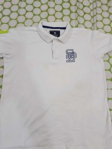 Boys White Polo T-Shirt