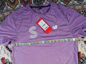 New Balance OG  Purple S Logo T-Shirt